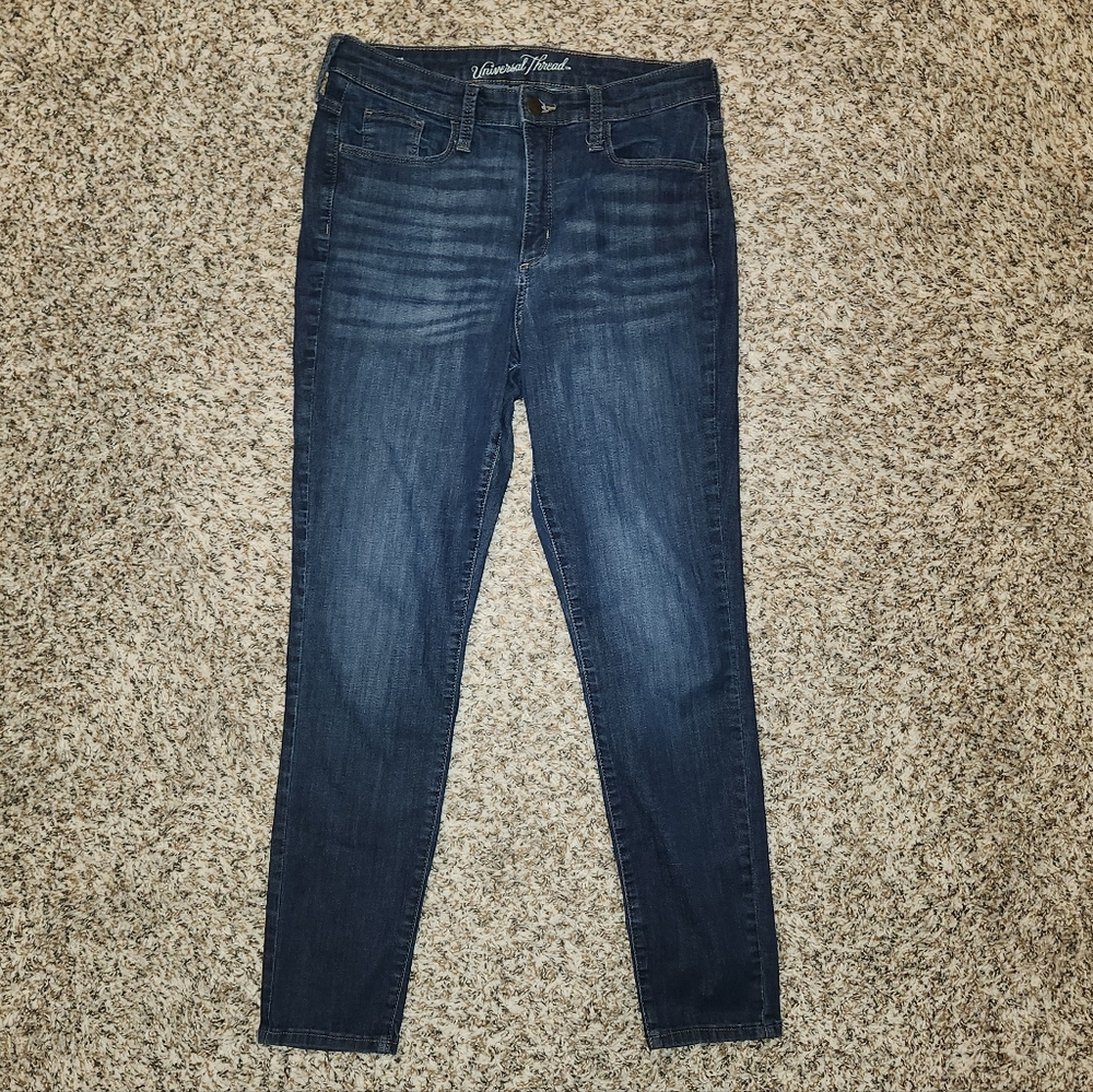 Universal Thread Mid-Rise Skinny Jeans – Dark Wash – Size 10 / 30R